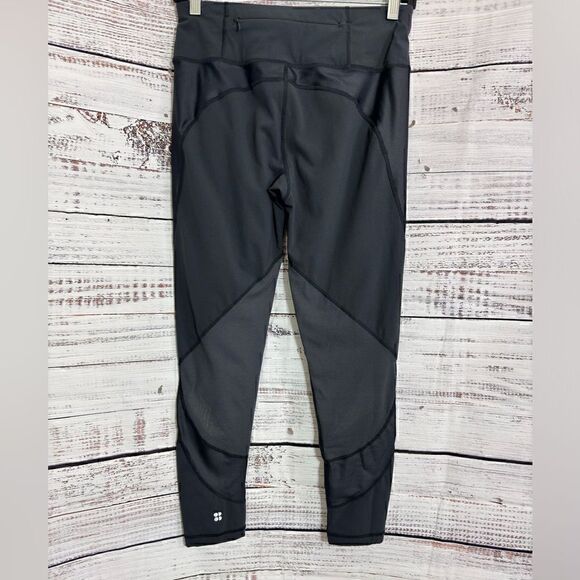Sweaty Betty Pants Womens Sz Small The Power pocket 7/8 leggings Gray Athleisure - Picture 4 of 10